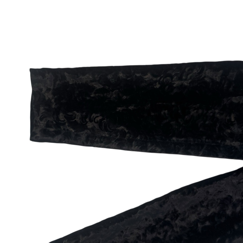 Christian Dior Separates Black Burnout Velvet Pants Size 4 Silk Lined - Picture 7 of 11